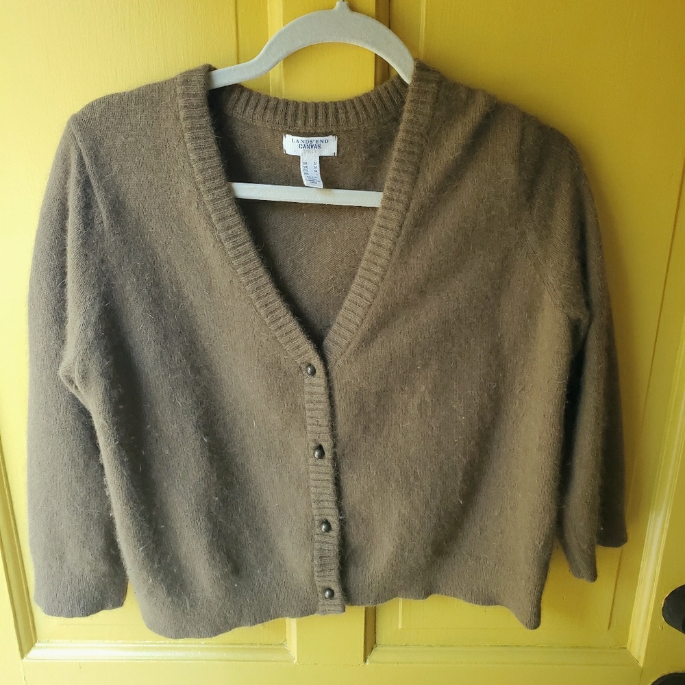 M Angora wool 3/4ths length sweater